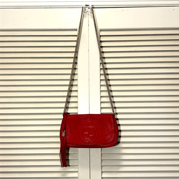 Gucci EUC - Red Crossbody - Authentic Verified. PRICE FIRM - Picture 6 of 11
